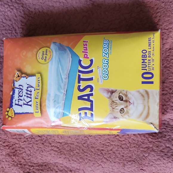 SALE!! Brand New FRESH KITTY JUMBO Litter Box Liners-10 CT. - Picture 1 of 4
